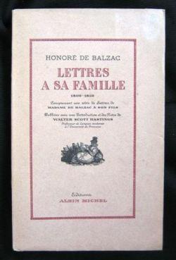 Lettres  sa famille par Honor de Balzac