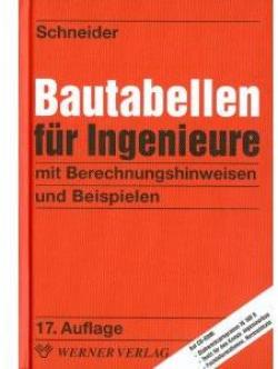 SCHNEIDER - Bautabellen fr Ingenieure - 11. Auflage par Rudolf Bertig