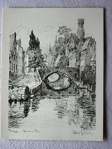 Albert Goethals. Bruges - Brugge 40 lithos par Jean Vanlatum