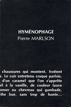 Hymnophage par Pierre Marlson