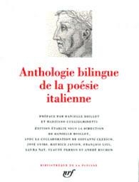Anthologie bilingue de la posie italienne par Danielle Boillet