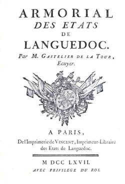 Armorial des Etats de Languedoc par Denis-Franois Gastelier de La Tour