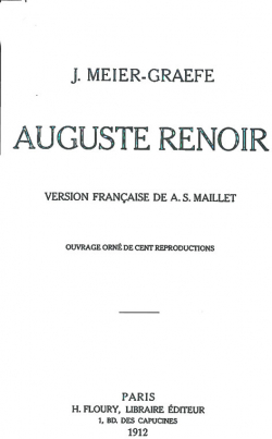 Auguste Renoir par Julius Meier-Graefe