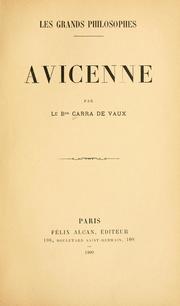 Avicenne (Les Grands philosophes) par Bernard Carra de Vaux
