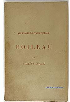 Boileau par Gustave Lanson