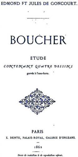Boucher par Edmond de Goncourt