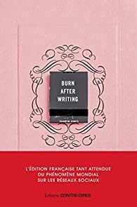 Burn after writing  par Sharon Jones