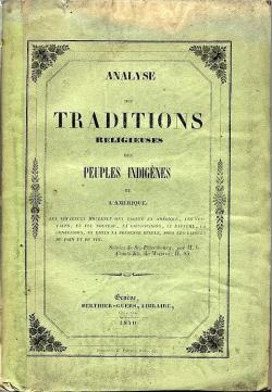 Analyse des traditions religieuses des peuples indignes de l'Amrique. Sign A. Kastner par Adolphe Kastner