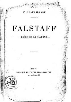 Thtre (tudes et copies). Hamlet, Falstaff, Paroles (d.1864) par Paul Meurice