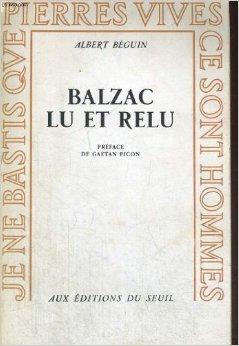 Balzac lu et relu par Albert Bguin