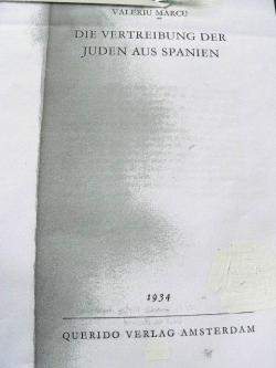 Die Vertreibung der Juden aus Spanien par Valeriu Marcu