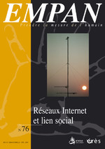 Empan, N 76 : Rseaux internet et lien social par Revue Empan