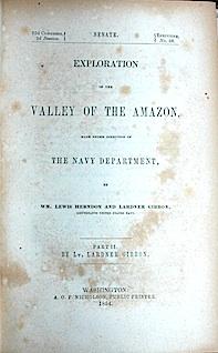 Exploration of the valley of the Amazon par Lardner Gibbon