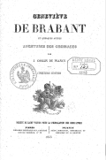 Genevieve de Brabant 5 ed ed 1853 par Jacques Auguste Simon Collin de Plancy