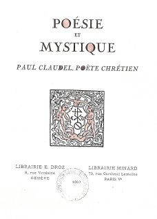 H. J. W. Van Hoorn,... Posie et mystique Paul Claudel, pote chrtien par  Herman Jan Willem Van Hoorn