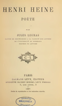 Henri Heine pote par Jules-mile Legras