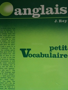 Petit vocabulaire anglais par Jean Rey