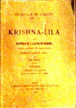 Krishna lila ou mystres de l'avatar de krishna. par  Sactivel