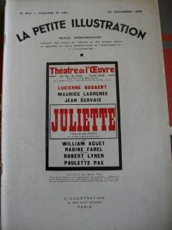 La petite illustration thtrale, n450 : Juliette par  La Petite Illustration