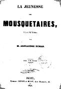 Thtre : La jeunesse des mousquetaires par Alexandre Dumas