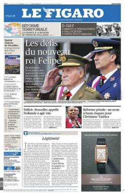 Le Figaro [n 21717, 3 juin 2014] Les dfis du nouveau roi Felipe. par Le Figaro