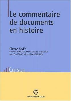 Le commentaire de documents en histoire par Pierre Saly