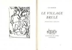 Le village brl : Derniers rcits par Charles-Ferdinand Ramuz