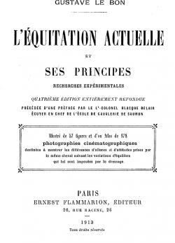 L'quitation actuelle et ses principes par Gustave Le Bon