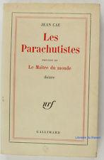Les parachutistes - thtre par Jean Cau