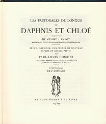 Les pastorales de Longus ou Daphnis et Chlo par  Longus