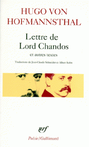 Lettre de Lord Chandos et autres textes sur la posie par Hugo Von Hofmannsthal
