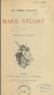 Marie Stuart par Augustin Fillon