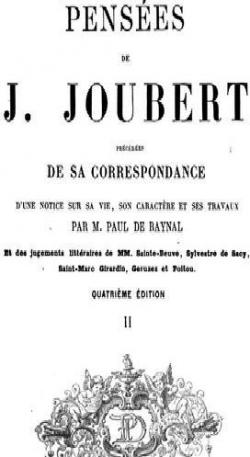 Maximes et penses : . Joubert, 1754-1824 par Joseph Joubert