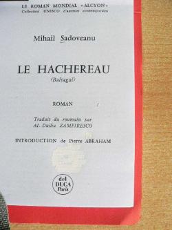 Le Hachereau par Mihail Sadoveanu