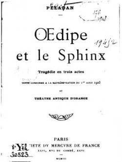 Oedipe et le sphinx : Tragdie en 3 actes par Josphin Pladan