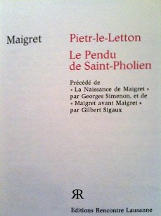 Maigret - Intgrale, tome 1 par Georges Simenon
