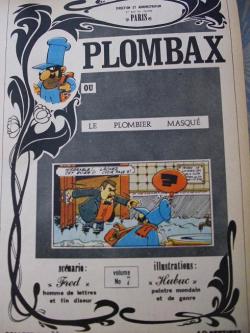 L\'Aromodon Populaire : Plombax ou le plombier masqu  par  Fred
