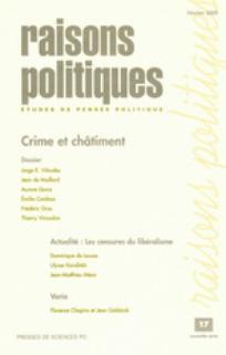 Raisons politiques, N 17 Fvrier 2005 : par  Revue Raisons Politiques