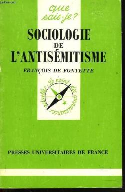 Sociologie de l\'antismitisme par Franois de Fontette