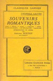 Souvenirs romantiques par Thophile Gautier