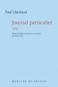 Journal particulier 1933 par Paul Lautaud