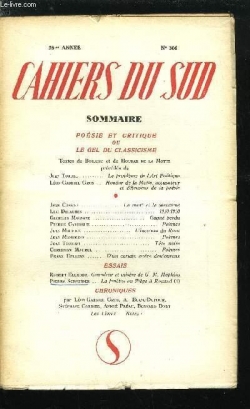 Cahiers du sud, n306 par Revue Les Cahiers du Sud