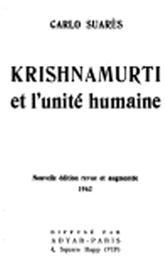 Carlo Suars. Krishnamurti et l'unit humaine par Carlos Suars