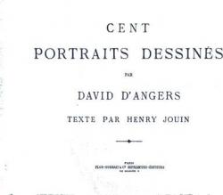 Cent portraits dessins par Pierre-Jean David