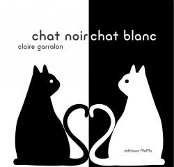 Chat noir chat blanc par Claire Garralon