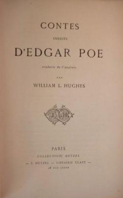 Contes indits d'Edgar Poe par Edgar Allan Poe