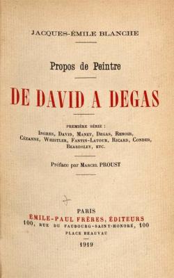 De David  Degas par Jacques-mile Blanche