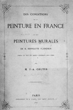 Des Conditions de la Peinture en France par Franois-Anatole Gruyer