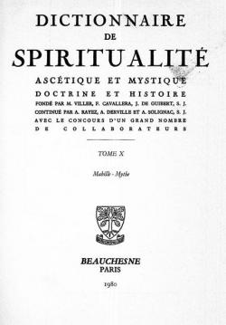 Dictionnaire de Spiritualit asctique et Mystique Doctrine et Histoire, Tome X - Mabille - Mythe par Marcel Viller