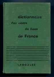Dictionnaire tymologique des noms de lieux en France par Nicole Fratellini-Lowit